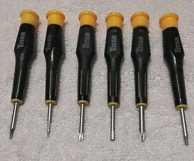 T6psd Precision 6pc. Titan Tools Assorted Sizes Srewdiver Handle Set T6psd Precision 6pc. Titan Tools Assorted Sizes Srewdiver Handle Set