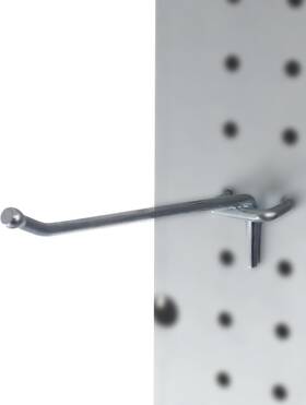 Presa 785577430916 Heavy Duty Metal Peg Board Shelving Hooks 6-inch 6 Inch Chrome