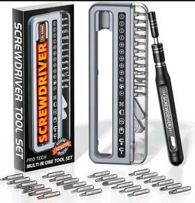 Pro-tech 744110696172 32-in-1 Small Precision Screwdriver Set Professional Magnetic Mini Repair Tool