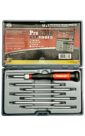 T29003 Proferred 082893868745 Interchangeable Bit Screwdriver Sets Precision 14 Piece In 1