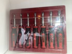 Ndss-7 Professional Icon Hollow Shaft Nut Drivers Set 7 Pc Sae