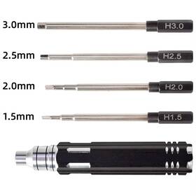 Proxxi 744110968200 Rc Hex Screwdriver Tool Kit Set - 1.5mm 2.0mm 2.5mm 3.0mm For Drones And Cars