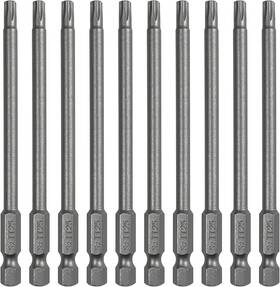 Ptslkhn 313105233205 10pcs T25 Torx Screwdriver Bit Sets 4 Length Magnetic Security Bi