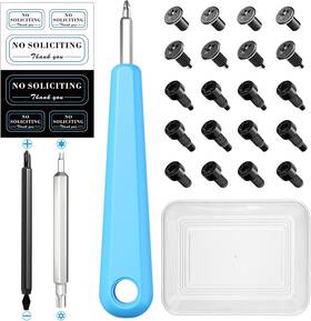 Pyfhy 717308616405 R/ing Doorbell Screwdriver Kit T6 T15 Phillips Slotted Double-ended