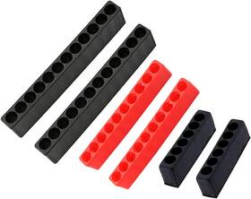 Sdhsdbs-6 Pzrt New 6pcs Plastic Hex Shank Screwdriver Bit Holder Stand Red Black Fast Shipping