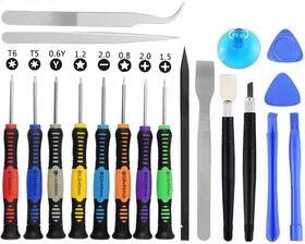 Qerfasaly 313030978936 Screwdriver Set 20 Pcs Cellphone Repair Tool Small Magnetic Kit With Phillips Fl