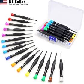 Qerfasaly 751501838714 Torx Screwdriver Set 18pcs Mini Magnetic Small Transparent