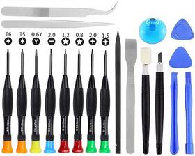 Qerfasaly 751501838738 Screwdriver Set 20 Pieces Phone Repair Tool Small Magnetic Kit With Phillips