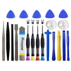 Qerfasaly 751717353360 21-piece Set Opening Pry Tool Screwdriver Multiple Functions Repair Black