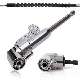 Qisf 712182899784 2pcs 105 Degree 1/4 Inch Right Angle Drill Adapter Hex Shank Screwdriver Angl