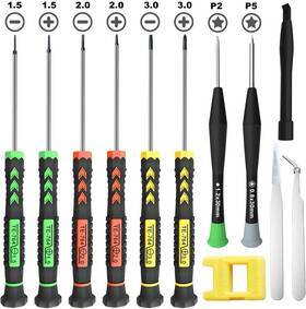 Queenti 313054245267 Screwdriver Set 12 Pcs Small With Flathead Phillips Pentalobe S
