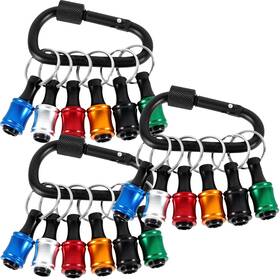Quhuamao Us 744110533569 18pcs Bits Holder Keychain 1/4 Inch Hex Shank Screwdriver Quick-change