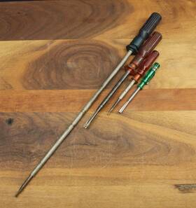 1258a Quick Wedge Vintage Screwdriver Set Of Four 18 Inch 10 6.5 5