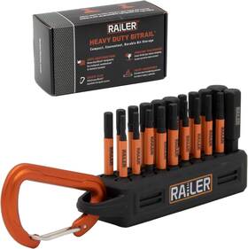 Railer 810055680474 Allen Wrench Hex Bit Set 2 Inch Impact Driver One Size Black Bitrail
