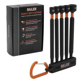 Railer 810055680658 Nut Driver Set - Premium 6 Inch 5-piece Nutsetter Bit With A Storage