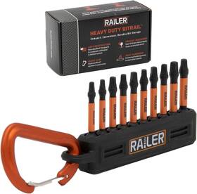R2r10b1b Railer Square Screwdriver Bit Set - Premium S2 Steel 2 Inch Robertson Impact Dri