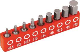 Rampro 810019114311 Hex Bit Set Metric 9pc With Rail - Allen Wrench 1.5mm 8mm One Size