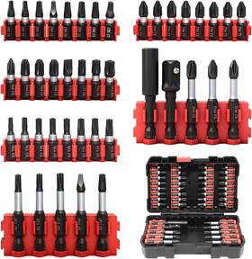 Rdtrdt 445000681676 42-piece Impact Screwdriver Bits Set With Phillips Magnetic S2 Steel Phillips/ Rdtrdt 445000681676 42-piece Impact Screwdriver Bits Set With Phillips Magnetic S2 Steel Phillips/