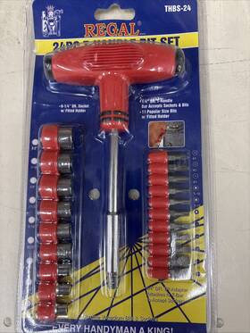 Thbs-24 Regal 24pc T-handle Bit And Socket Set