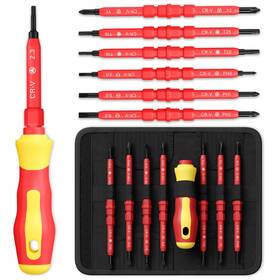 S-s2-rg Reluen 14 Tips Multi Bit Screw Driver Kit - Screwdriver Set For Various Uses Versat