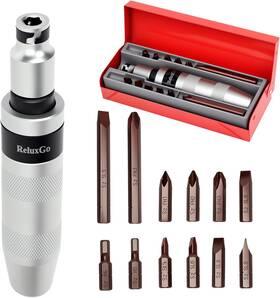 Bjs112 Reluxgo 1/2 Inch Hand Manual Impact Driver Reversible Hammer Screwdriver Set