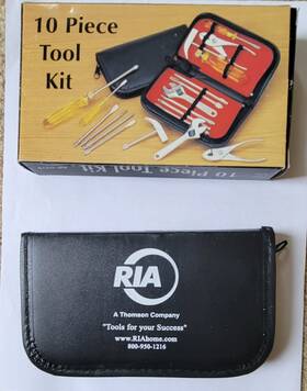 Aw-0378 Ria 10 Pcs Professional Repair Tool Kit For Laptop Cell Phone Pc And Other Devices