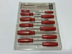 620-749 Ridgid Tools Usa Made 12pc Rare Nos Phillips Flat Slotted Screwdriver Set