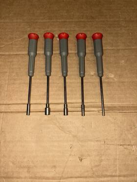 Ridgid 648738744751 5 Piece Nutdriver Precision Screwdriver Set Hex Usa Made