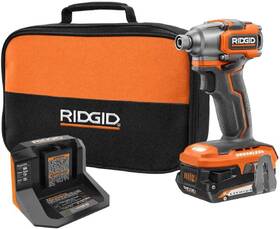 R86002k Ridgid 18v Subcompact Brushless Cordless Impact Driver Kit 2.0 Ah Battery