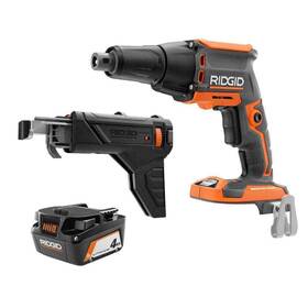 R86630b-ac87004 Ridgid 18v Brushless Cordless Drywall Screwdriver With Collated Attachment Lit
