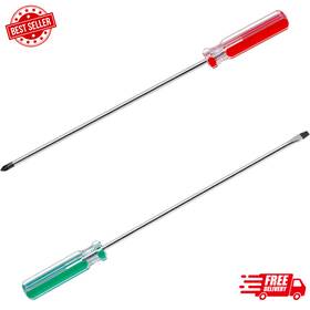 B0bhskjf1s Rierdge 2 Pcs Magnetic Screwdriver Set 5mm Phillips And Flat Head Tips Screwdr