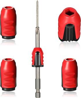 Ripeng 726084713802 Magnetic Screw Holder Rings 1/4 Inch/ 6.35 Mm Screwdriver Driver Bits Magnetize