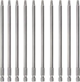 Rocaris 711181428605 10pcs 1/4 Inch Hex Shank Long Magnetic Square Head Screwdriver Bits Set Rocaris 711181428605 10pcs 1/4 Inch Hex Shank Long Magnetic Square Head Screwdriver Bits Set