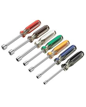 Rotation 652569763546 7pc Metric Nut Driver Set - 5-12mm Hex Drivers For Bolts Nuts Fasten