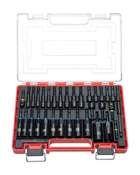 Rotation 652569763683 34-piece Impact Nut Driver Set Magnetic Sae And Metric Drivers For I