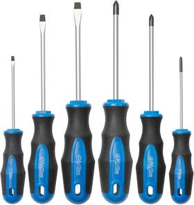 Rotation 726084599147 6pcs Magnetic Tip Screwdriver Set 3 Phillips And Flat Professional
