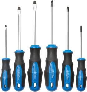 Rotation 738058747485 6pcs Magnetic Tip Screwdriver Set 3 Phillips And Flat Professional Cushio