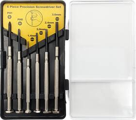 060199 Rsr 6 Piece Precision Screwdriver Set With Case - Includes Phillips #1 And #0