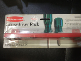 7781 Rubbermaid #7781 Screwdriver Holder Rack Organizer Made In Usa 1988 Pegboard Nos