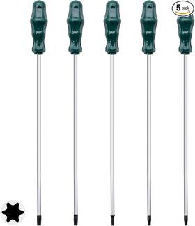 Rubyq 445040426435 Extra Long Torx Screwdrivers Set 5pcs 12in Magnetic Star