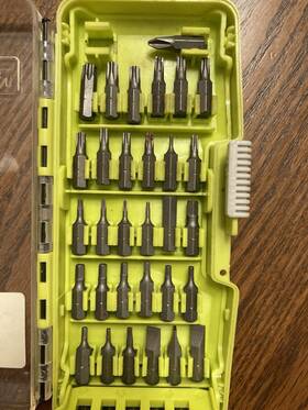 A965503qp Ryobi 033287178995 Tools 52 Piece Screwdriver Bit Set Used
