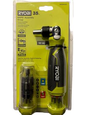 Rhsdm3501 Ryobi New 35pc Pivoting Ratcheting Screwdriver