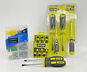 Rhsds03 Ryobi Screwdrivers And Screws Bundle - 12 113pcs Wall Anchor Pack