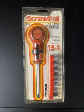 Sb-451 S/v Tool Co. Nos Sealed Vintage Screwball Ratcheting Screwdriver Nut Usa