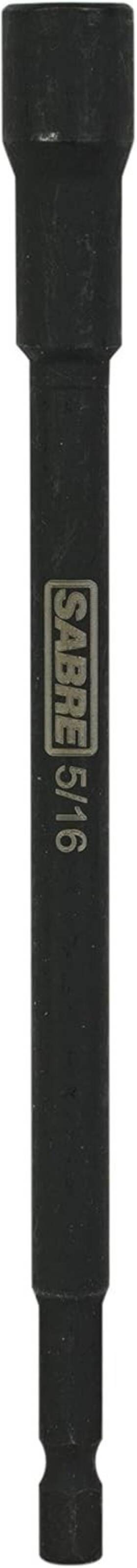 Sabre Tools 355513807241 5/16 Inch Impact Magnetic Nut Driver 6 Length Sae Black