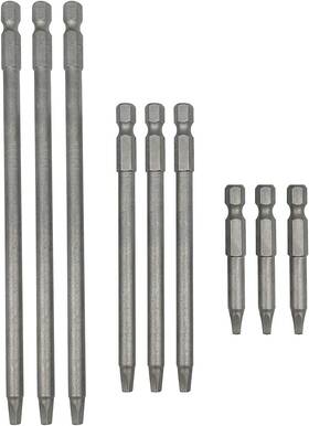 Saipe 726084289185 Set Of 9 Pieces Magnetic Sq2 Square Head Screwdriver Bits 1/4 Inch Hex Shank Squ