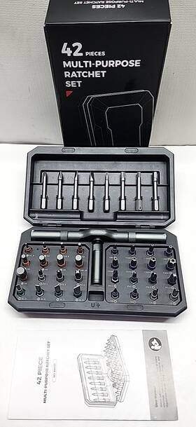 840135 Saker 42 In 1 Magnetic Screwdriver Set Diy Ratchet Multi Bit