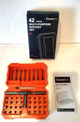 Ds-01-scsr42-01-rd Saker New 42 Multi-purpose Magnetic Ratchet Set Model Ds01-scsr42-01-rd