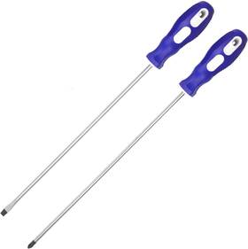 No2318 Sanlesy Slotted And Phillips Screwdriver Ph2 12 Inch Long Cross-head Flat Blade Magnetic