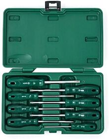 Sata 8-piece A-series Acetate Torx Screwdriver Set With Green Ergonomic